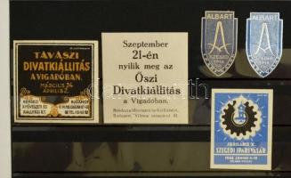 1909-1948 Tavaszi és Őszi Divatkiállítás a Vigadóban, Szegedi ipari vásár, Albart 5 db levélzáró, R!