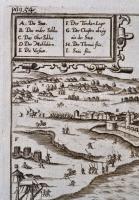 cca 1600 Nándorfehérvár ostroma 1521, Készítette J. Siebmacher. Hieronymus Ortelius: Chronologia ode...