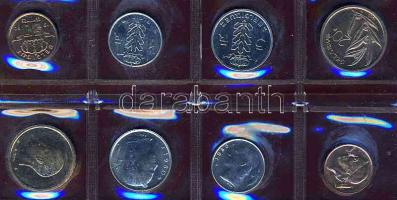 Belgium 1980. 50c-20Fr 2x 4klf pénz flamand és francia nyelven, forgalmi szettben T:BU