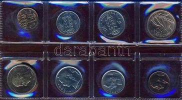 Belgium 1980. 50c-20Fr 2x 4klf pénz flamand és francia nyelven, forgalmi szettben T:BU