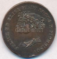 Olasz Államok / Lucca 1806. 5c Cu "Elisa Bonaparte és Felix Baciocchi" T:2,2- ph. Italian States / Lucca 1806. 5 Centesimi Cu "Elisa Bonaparte és Felix Baciocchi" C:XF,VF edge error Krause KM#22