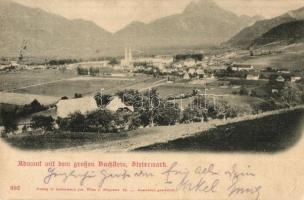 Admont, Großer Buchstein / general view with mountain. Verlag C. Ledermann (EK)