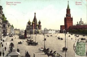 Moscow, Moscou; Place rouge / Red square. TCV card (EK)