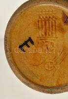 Zsolnay korsó, mázas pirogránit, hibátlan, m:16 cm, d:9 cm, kb 0,7 liter