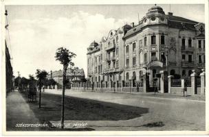 Székesfehérvár - 4 db régi megíratlan városképes lap / 4 pre-1945 unused town-view postcards
