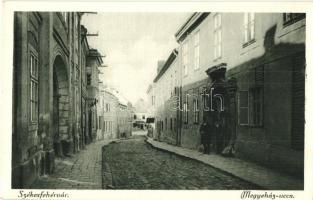 Székesfehérvár - 4 db régi megíratlan városképes lap / 4 pre-1945 unused town-view postcards