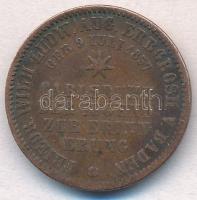Német Államok / Baden 1857. 1kr Cu "II. Frigyes születésére kiadott érme" T:2-
German Sta...