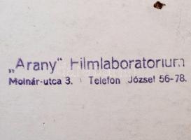 cca 1920-1930 Csatapuszta, Kégl-kastély, Ifj. Kégl György és Jendrassik Kornél a kastély előtt, háto...
