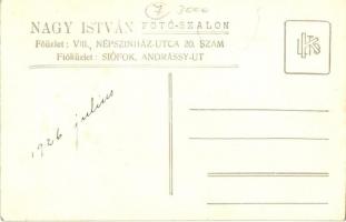 1926 Siófok, fürdőzők csoportképe. Nagy István photo