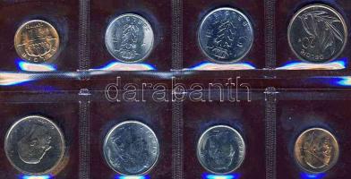 Belgium 1981. 50c-20Fr 2x 4klf pénz flamand és francia nyelven, forgalmi szettben T:BU