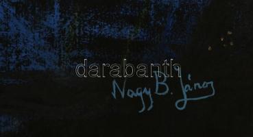 Nagy jelzéssel: Profilos csendélet. Kréta, papír, szakadással, 70×49 cm