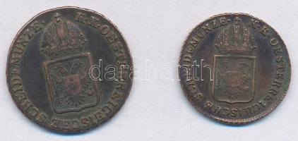 1816O 1/4kr Cu + 1816O 1/2kr Cu T:2,2-