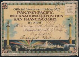 1915 San Francisco, Panama-Pacific International Exposition by Night - leporello