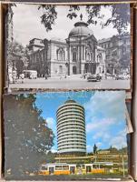 Budapest - 69 db régi és modern városképes lap egy dobozban / 69 pre-1945 and modern town-view postcards in a box