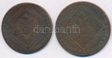 Ausztria 1807A 15kr Cu + 1807A 30kr Cu T:3 ph. 
Austria 1807A 15 Kreuzer Cu + 1807A 30 Kreuzer Cu C...