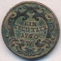 Ausztria 1760W 1kr Cu "Lotharingiai Ferenc" T:2,2- 
Austria 1760W 1 Kreuzer Cu "Fran...