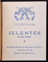 1902 Bp., Budapesti Lovasegylet Tudnivalók, Jelentés az 1901. évről, 27p