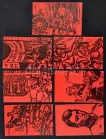 19 db rádióamatőr lap (Kun Béla, Antonin Janousek, stb.)