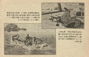 20 db régi megíratlan japán városképes- és motívumlap / 20 pre-1945 unused Japanese town-view and mo...