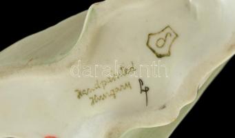 Drasche páva, őzike, kézzel festett, jelzett, hibátlan, m:10 és 14 cm