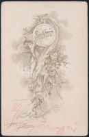 cca 1914 Huszártiszt(őrnagy) lovon, keményhátú fotó, hátoldalon feliratozva, 16x10 cm