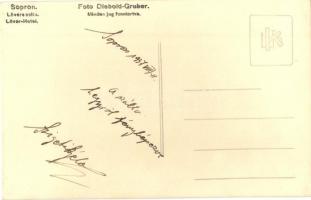 1937 Sopron, Hotel Lővér szálloda. Diebold-Gruber photo