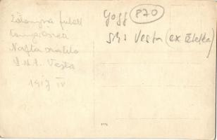 1917 SMS Vesta (ex-Etelka), zátonyra futott Osztrák-Magyar Haditengerészeti olajellátó hajó / SMS Ve...