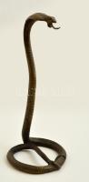 XX. sz. eleje: Bronz kígyó (kobra) formájú zsebóratartó / Bronze pocket watch holder 29 cm