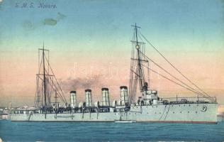 SMS Novara a K. u. K. haditengerészet Helgoland-osztályú gyorscirkálója / SMS Novara light cruiser, K.u.K. Kriegsmarine, Austro-Hungarian Navy. C. Fano Pola