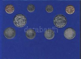 Belgium 1975. 25c-10Fr 2x 5klf pénz flamand és francia nyelven, forgalmi szettben T:BU