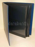 Nagyméretű gyűrűs berakó bankjegyekhez, 19db 2-es osztású és 6db osztatlan lappal, összesen 88 férőhellyel