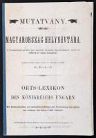 1863 Magyarország helynévtárának mutatványszáma 16p.