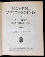 Andrees Allgemeiner Handatlas in 221 Haupt- und 192 Nebenkarten. Bielefeld und Leipzig, 1914, Velhag...