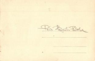 Pécs, Püspöki palota, püspök az erkélyen. photo (EK)