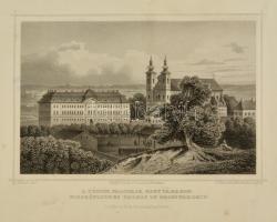 cca 1840 Ludwig Rohbock (1820-1883): Nagyvárad püspöki palota acélmetszet / Oradea steel-engraving page size: 16x26 cm
