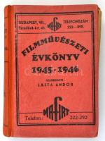 1945 Filmművészeti évkönyv 1945-1946. XVI-XXVII. évf. Szerk. Lajta Andor, 418 p. Félvászon kötésben, korabeli reklámokkal.