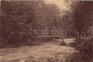 Zajzonfürdő, Zizin; patak híddal. St. K. kiadása / river with bridge