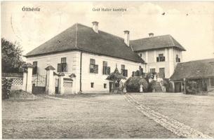 Olthévíz, Hoghiz; Gróf Haller kastélya. Briegel József kiadása / castle (EB)
