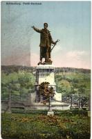 Segesvár, Schassburg, Sighisoara; Petőfi Denkmal / Petőfi szobor. H. Zeidner kiadása / statue