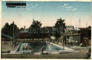 Marosvásárhely, Targu Mures; strand, nyári fürdő, fürdőzők, úszómedence / beach, bathing people, swimming pool (fl)