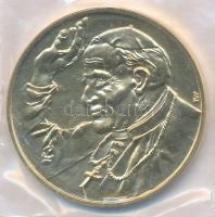 Kiss György (1943-) 1991. "II. János Pál látogatása hazánkban" Br emlékérem (42,5mm) T:1