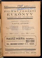1944 Filmművészeti évkönyv. XXV. évf. Szerk.: Lajta Andor, 518 p. Félvászon kötésben, néhány lap kij...