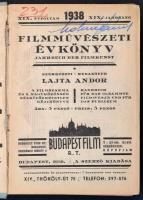 1938 Filmművészeti évkönyv. XIX. évf. Szerk.: Lajta Andor, 318 p. Félvászon kötésben. Korabeli reklá...