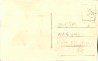 HRVATSKA (később DGT Turul) oldalkerekes vontató gőzhajó / Hungarian tugboat, towing steamship. phot...