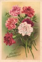38 db RÉGI és MODERN virág motívumos képeslap, vegyes minőségben / 38 modern and pre-1945 flower motive postcards, mixed quailty