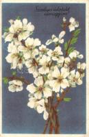 38 db RÉGI és MODERN virág motívumos képeslap, vegyes minőségben / 38 modern and pre-1945 flower mot...