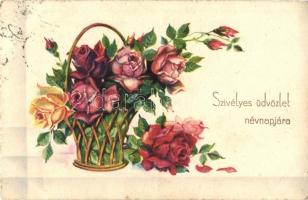 38 db RÉGI és MODERN virág motívumos képeslap, vegyes minőségben / 38 modern and pre-1945 flower mot...