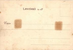 Sopron, Oedenburg; Kaszinó, Neológ zsinagóga. Kummert L. kiadása (ragasztónyom / gluemark)