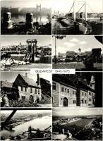 Budapest - 2 db ugyanolyan, nagyméretű modern képeslap, 1945-1975. Képzőművészeti Alap kiadása / 2 b...