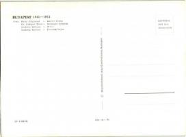 Budapest - 2 db ugyanolyan, nagyméretű modern képeslap, 1945-1975. Képzőművészeti Alap kiadása / 2 b...